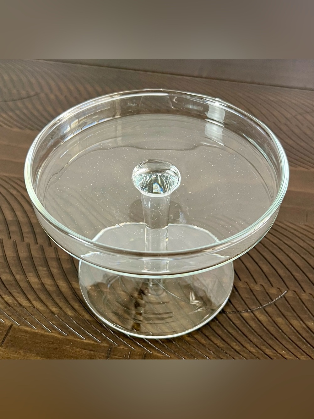 Clear Glass Pedestal Cake Stand
